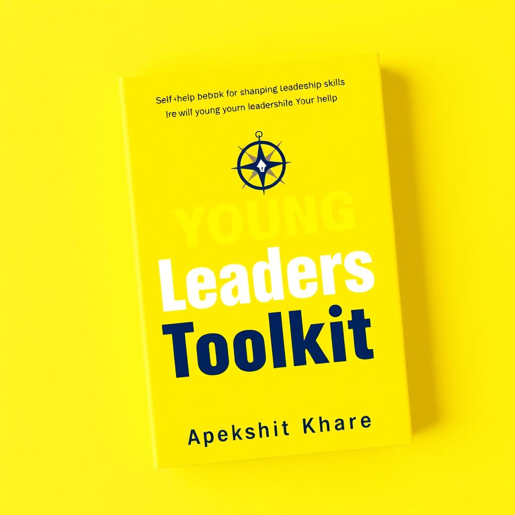 A vibrant and uplifting cover design for the self-help book 'The Young Leaders Toolkit' by Apekshit Khare, focused on enhancing leadership skills