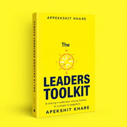 A vibrant and uplifting cover design for the self-help book 'The Young Leaders Toolkit' by Apekshit Khare, focused on enhancing leadership skills