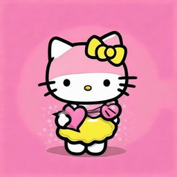 Una ilustración digital de alta calidad que representa una versión de ti como Hello Kitty