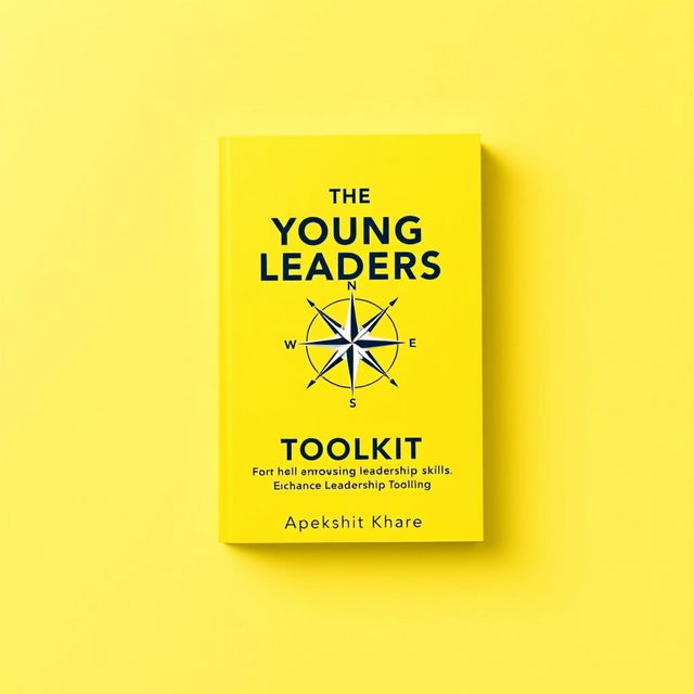 A vibrant and uplifting cover design for the self-help book 'The Young Leaders Toolkit' by Apekshit Khare, which focuses on enhancing leadership skills