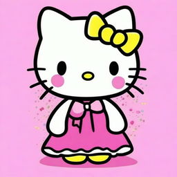 Una ilustración digital de alta calidad que representa una versión de ti como Hello Kitty