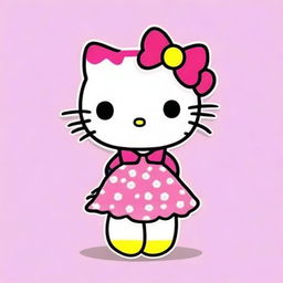 Una ilustración digital de alta calidad que representa una versión de ti como Hello Kitty