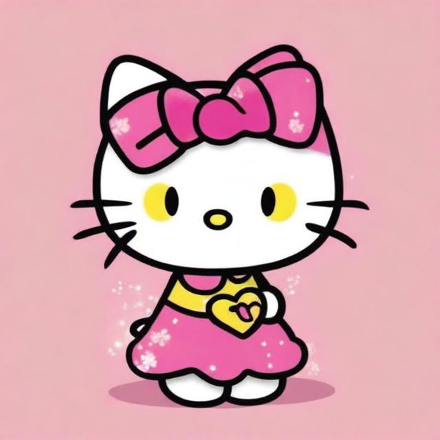 Una ilustración digital de alta calidad que representa una versión de ti como Hello Kitty