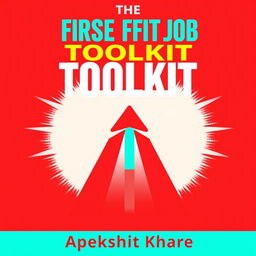 A dynamic and engaging cover design for the self-help book 'The First Job Toolkit' by Apekshit Khare, aimed at helping readers navigate the challenges of starting their first job