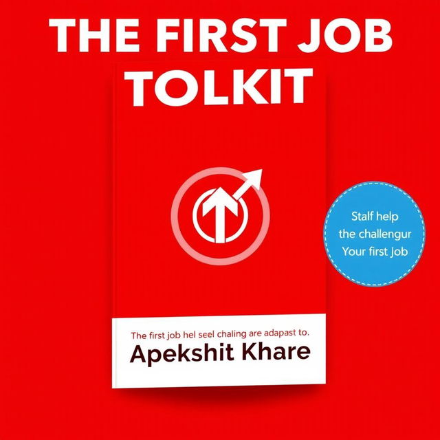 A dynamic and engaging cover design for the self-help book 'The First Job Toolkit' by Apekshit Khare, aimed at helping readers navigate the challenges of starting their first job