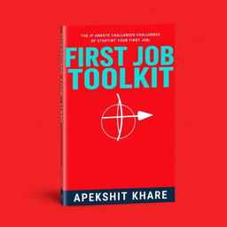 A dynamic and engaging cover design for the self-help book 'The First Job Toolkit' by Apekshit Khare, aimed at helping readers navigate the challenges of starting their first job