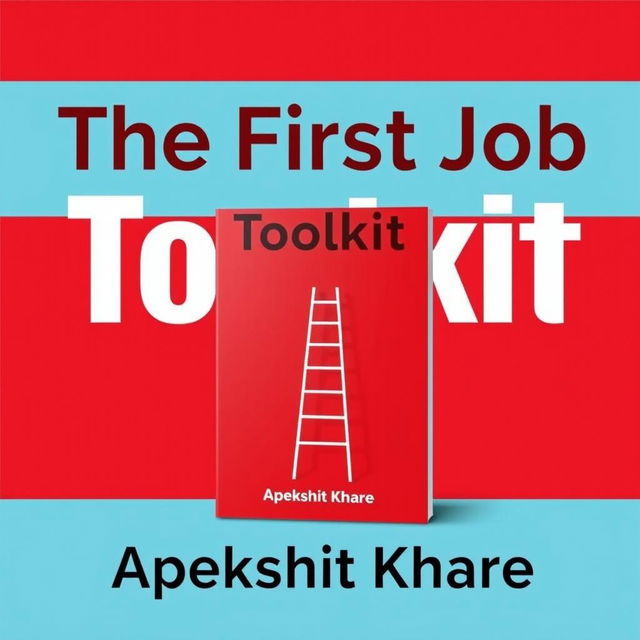 A dynamic and engaging cover design for the self-help book 'The First Job Toolkit' by Apekshit Khare, which provides guidance on navigating the challenges of starting a first job