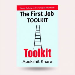 A dynamic and engaging cover design for the self-help book 'The First Job Toolkit' by Apekshit Khare, which provides guidance on navigating the challenges of starting a first job