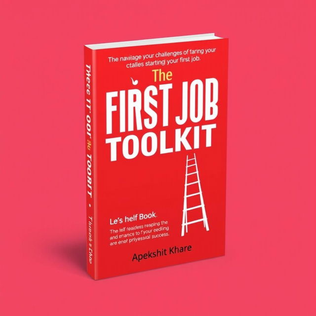 A dynamic and engaging cover design for the self-help book 'The First Job Toolkit' by Apekshit Khare, aimed at helping readers navigate the challenges of starting their first job