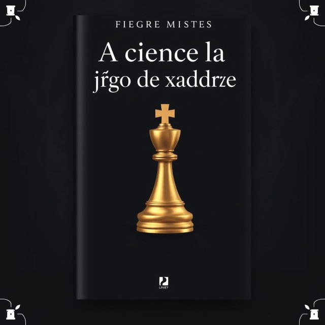 A captivating book cover design for the title "A ciência do jogo de xadrez"