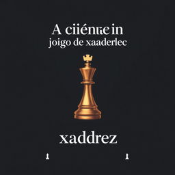 A captivating book cover design for the title "A ciência do jogo de xadrez"