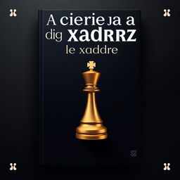 A captivating book cover design for the title "A ciência do jogo de xadrez"