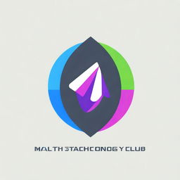 A digital art image of a logo for a Math Technology Club