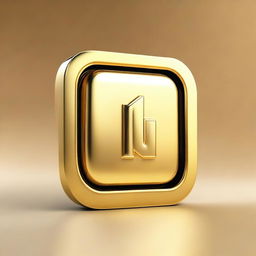 A high-quality, photo-realistic 3D render of a YouTube Gold Play Button, awarded for surpassing one million subscribers