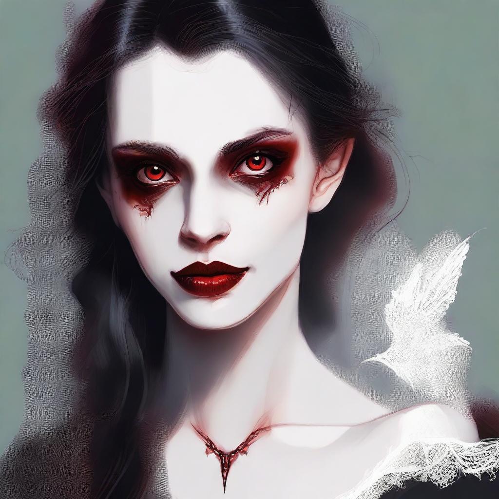 Reimagining the image of a girl who is half-human, half-vampire