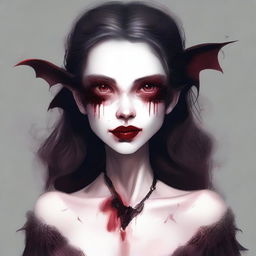 Reimagining the image of a girl who is half-human, half-vampire