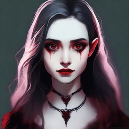 Reimagining the image of a girl who is half-human, half-vampire