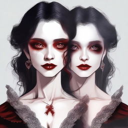 Reimagining the image of a girl who is half-human, half-vampire