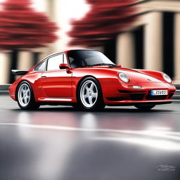 An image showcasing a Porsche 959 in pristine condition