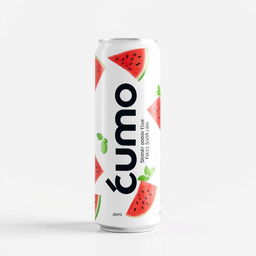 A sleek, minimalist white can featuring the brand name "zumo" and the word "Sportive" printed vertically in a modern font