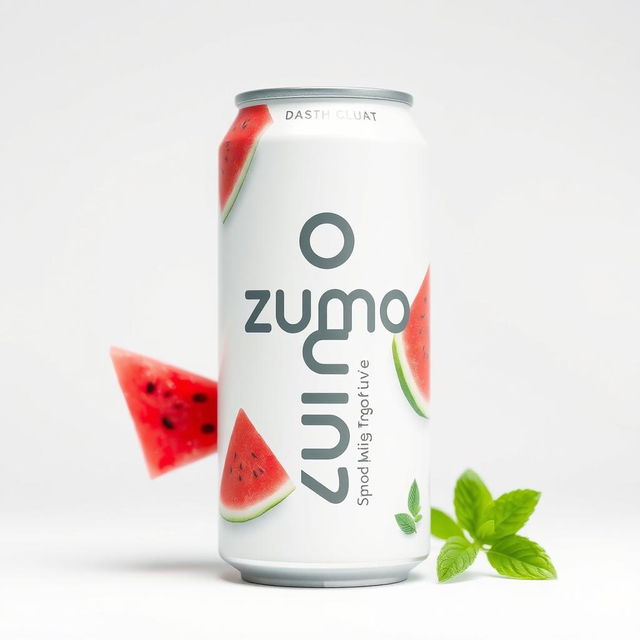 A sleek, minimalist white can featuring the brand name "zumo" and the word "Sportive" printed vertically in a modern font