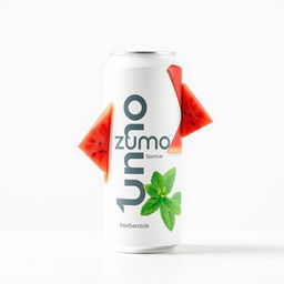 A sleek, minimalist white can featuring the brand name "zumo" and the word "Sportive" printed vertically in a modern font