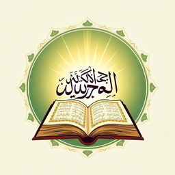 A logo design for a YouTube channel focused on the Quran