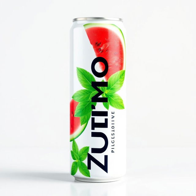 A sleek, white aluminum can featuring the brand name 'Zumo Sportive' printed vertically along the side