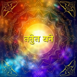 A book cover design featuring the title 'सनातन महात्म्य प्रभा' prominently displayed in an elegant and mystical font