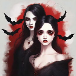 A high-quality book cover image showcases a girl who is half-human, half-vampire