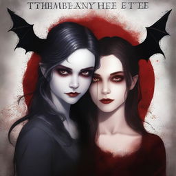 A high-quality book cover image showcases a girl who is half-human, half-vampire