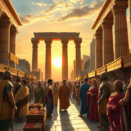 The Achaemenid Empire of ancient Iran, showcasing its grandeur and sophistication