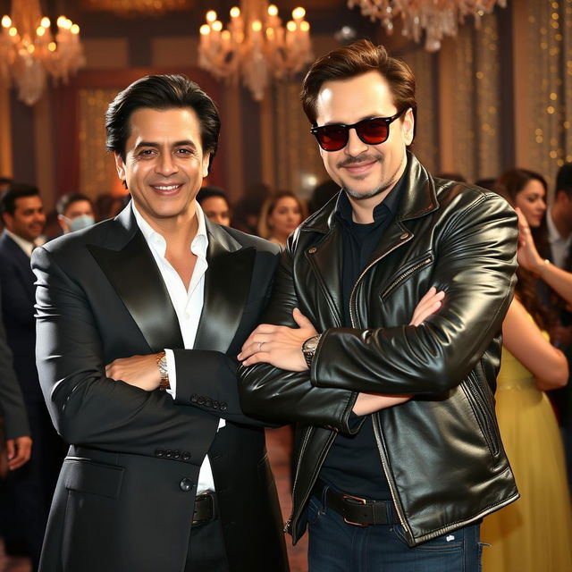 A captivating image featuring Shahrukh Khan and Robert Downey Jr