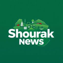 A professional profile picture for an Iranian news channel called 'Shourak News'