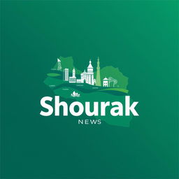 A professional profile picture for an Iranian news channel called 'Shourak News'