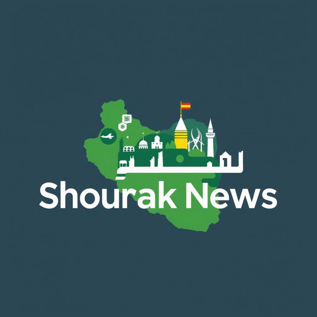 A professional profile picture for an Iranian news channel called 'Shourak News'