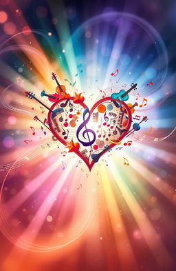 A beautiful and evocative illustration capturing the essence of a musician’s heart