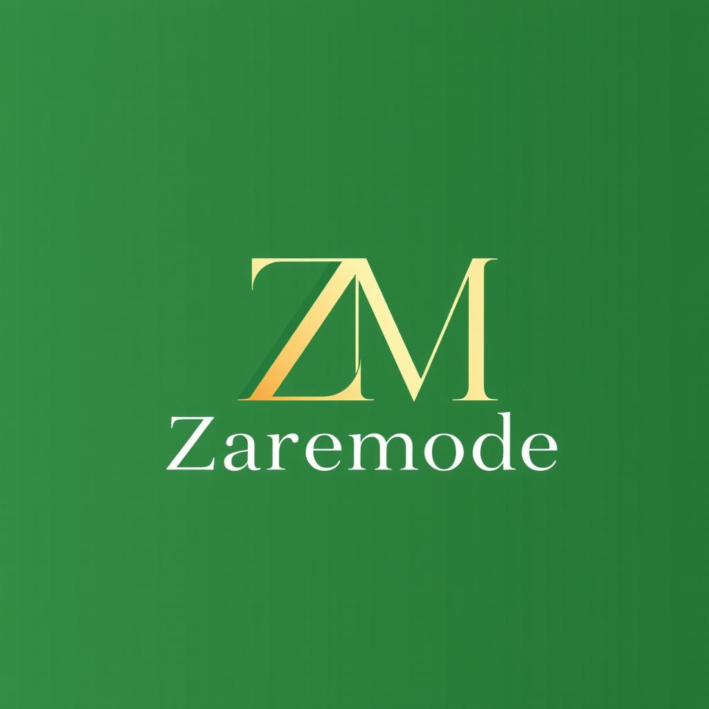Design a luxurious and minimal logo for a jewelry brand named 'Zaremode'