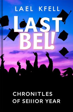 A vibrant and evocative cover for a fictional book titled 'Last Bell: Chronicles of Senior Year'