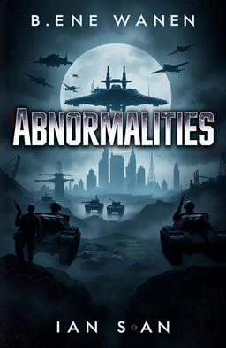 A striking book cover featuring the word 'Abnormalities' prominently displayed in a bold, futuristic font