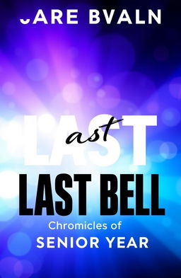 A vibrant and captivating book cover design for 'Last Bell: Chronicles of Senior Year'