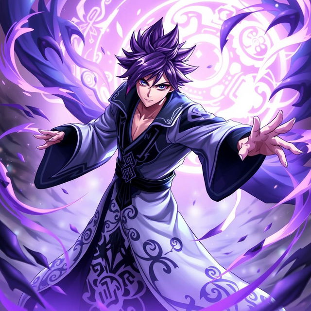 A character resembling Julian from Mobile Legends, depicted in the Bleach anime style