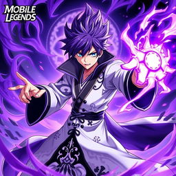 A character resembling Julian from Mobile Legends, depicted in the Bleach anime style