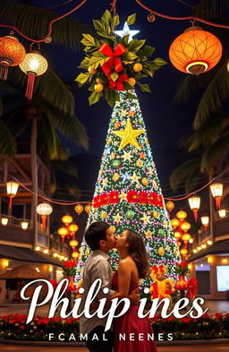 A romantic book cover featuring a couple kissing under the mistletoe