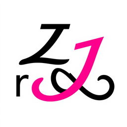A modern and stylish logo for a store featuring the letters 'R' and 'J'