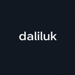 A sleek and modern wordmark logo for a traveling office named 'daliluk'