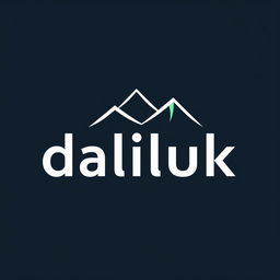 A sleek and modern wordmark logo for a traveling office named 'daliluk'