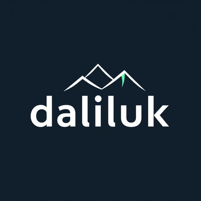 A sleek and modern wordmark logo for a traveling office named 'daliluk'