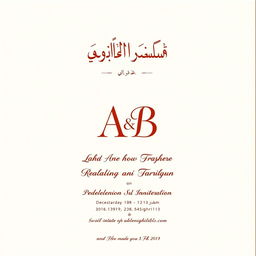 A beautifully designed wedding card featuring elegant typography and a harmonious blend of colors