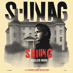 A high-quality, digitally rendered book cover for 'The Shining' by Stephen King